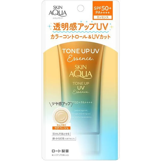 Protector Solar Skin Aqua Tone Up Latte Beige SPF50+ 80g