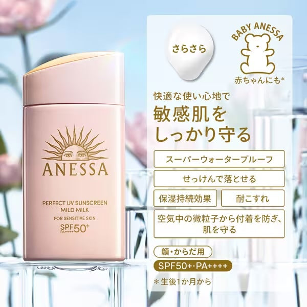 Protector Solar Anessa Mild Milk SPF50+ PA+ Piel Sensible 60ml