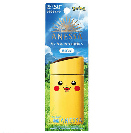 Protector Solar Anessa Pokémon Pikachu Milk 60ml Japón
