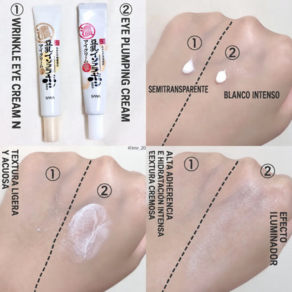 Contorno de Ojos 4 en 1 SANA Nameraka Honpo 20g Japón