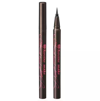 KissMe Heroine Eyeliner Delineador Marrón Negro Waterproof