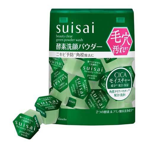 Suisai Beauty Clear Green Limpiador Enzimático CICA 32 pz