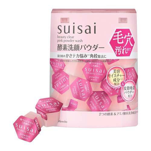 Kanebo Suisai Pink Powder Wash 32 pz | Limpiador en Polvo