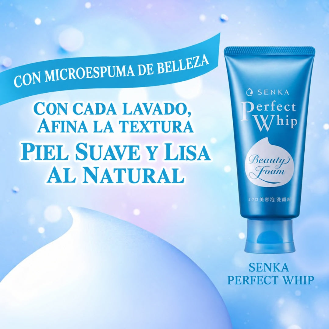 Limpiador Facial Espumoso SENKA Perfect Whip 120g