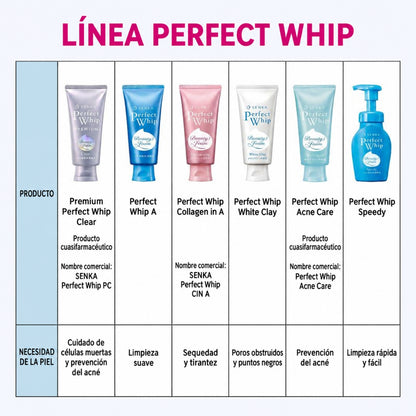 Limpiador Facial Espumoso SENKA Perfect Whip 120g