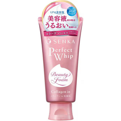 Limpiador Facial Espumoso SENKA Perfect Whip 120g Colágeno