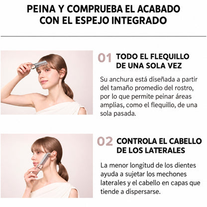 ReFa Heart Comb Aira Mirror – Peine Antiestático con Espejo