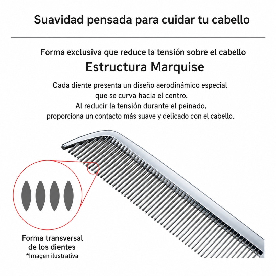 ReFa Heart Comb Aira – Peine Plegable Antiestático