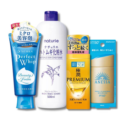 Kit Skincare Japonés 4 Pasos para Piel Mixta