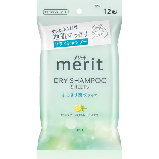 Shampoo En Seco Merit Day+ Toallas Dry 12 P Japonesas